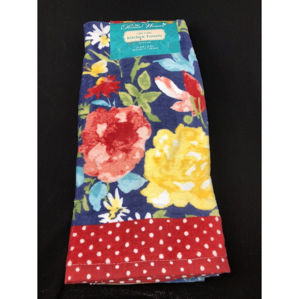 The Pioneer Woman Fiona Floral Kitchen Towel Set of 4 Brand New